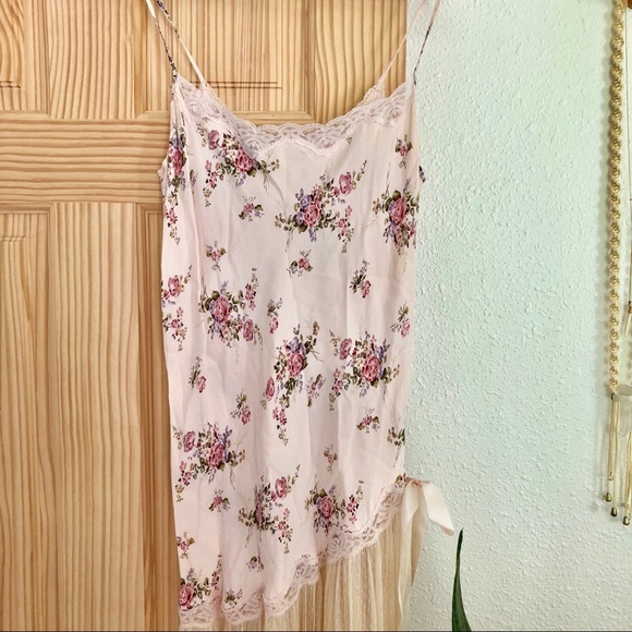 Pink floral & tulle slip - Picture 4 of 8